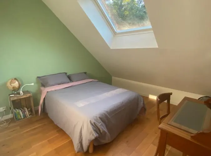 Chambre Bananier: Maison Arborée Face à La Rivière Alloggio in famiglia Saint-Fiacre-sur-Maine